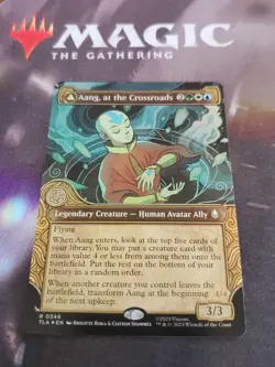 Mtg. Aang, at the Crossroads. Foil Showcase. Avatar: The Last Airbender. Nm - Image 1