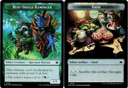 Food / Rust-Shield Rampager (Double-Sided Token) - FOIL - MTG Bloomburrow - Image 1