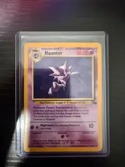 Haunter 6/62 - Holo RARE - Fossil Set - VINTAGE WOTC Pokemon Card - MP/HP - Image 1