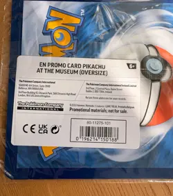 Pokemon Pikachu At The Museum Promo Card Sealed - Image 3