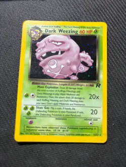 Pokemon TCG Dark Weezing Holo – Team Rocket Set 14/82 – Vintage WOTC 2000 - Image 1