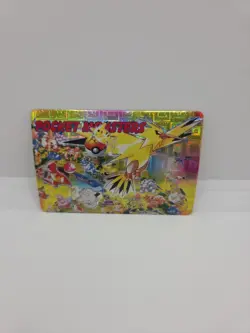 Zapdos Vulpix Sticker Pokemon Vending Machine Holo Nintendo 1998 Bandai Vintage - Image 1