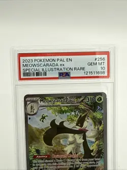 Pokemon Meowscarada ex SIR #256 PSA 10 Paldea Evolved 2023 - Image 4
