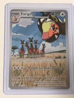 Pokemon TCG Farigiraf 228/193 Sv02: Paldea Evolved Illustration Rare Spanish LP - Image 1
