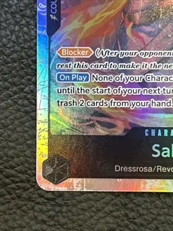 One Piece Sabo OP04-083 SR SUPER RARE Kingdoms Of Intrigue Foil - Image 4
