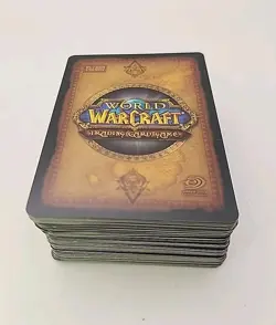 World of Warcraft TCG Lot 100 Game Cards - Image 1