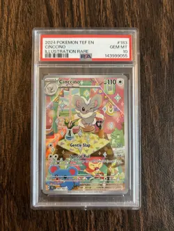 Pokemon SV Temporal Forces Cinccino #183 PSA 10 - Image 1