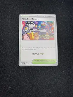 Pokemon World Championship 2025 STAFF Paradise Resort SVP 224 Anaheim Promo c1 - Image 3