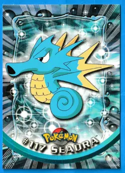 2000 Topps Pokemon TV Animation Edition Seadra #117 Blue Topps Logo NM-MT - Image 3
