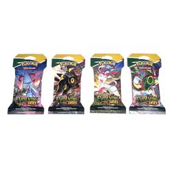 Pokemon Evolving Skies New Sealed Sleeved Blister Booster x4 Packs Full Art Set - Image 1