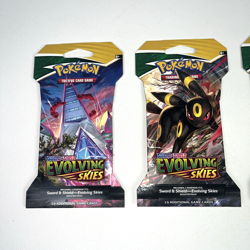 Pokemon Evolving Skies New Sealed Sleeved Blister Booster x4 Packs Full Art Set - Image 2