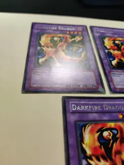 3x YUGIOH! DARKFIRE DRAGON LOB-019 LOB-019 RARE LP - Image 5