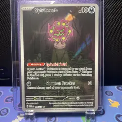 Pokemon TCG Spiritomb 148/132 Mega Evolution Illustration Rare Card NM Condition - Image 1