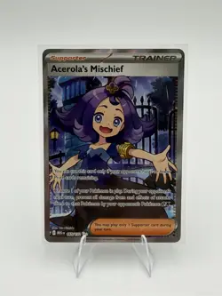 Pokemon Card Acerola's Mischief Ultra Rare ME01: Mega Evolution 165/132 - Image 1