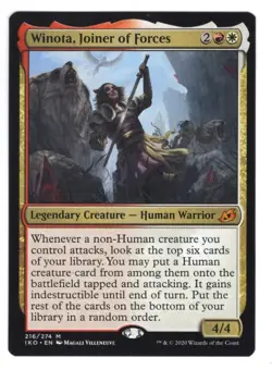MTG English Winota, Joiner of Forces NM Normal Ikoria: Lair of Behemoths - Image 1