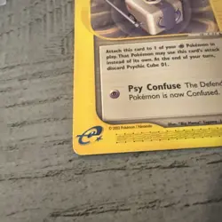 Pokemon TCG Aquapolis Psychic Cube 01 Trainer 132/147 NM/M. SHARP CARD SEE PICS - Image 2