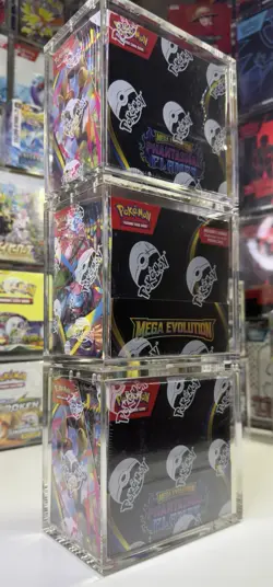 Pokemon Magnetic Booster Box Acrylic Case! Pokemon Card Protective Display! - Image 2