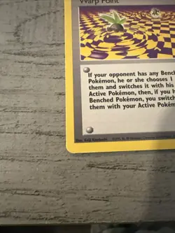 Pokemon Card 1st Edition Gym Challenge Warp Point 126/132 WOTC VLP - Image 2