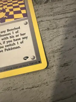 Pokemon Card 1st Edition Gym Challenge Warp Point 126/132 WOTC VLP - Image 5