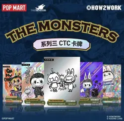 POPMART HOW2WORK CTC - THE MONSTERS Series 3 Collectable Trading Card Blind Box - Image 1