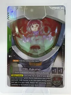 Gundam Card Game GD02-088 Flit Asuno R+ In Hand ENGLISH - Image 1