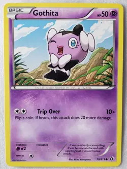 Gothita 70/113 LP - Legendary Treasures Pokemon Card - Akira Komayama Art - Image 1