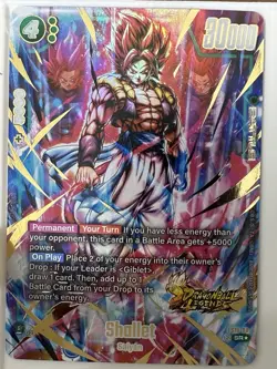 ✨Shallet FS10-08 Bonus Pack Gold Art Dragon Ball Legends Promo Card English ￼ - Image 1
