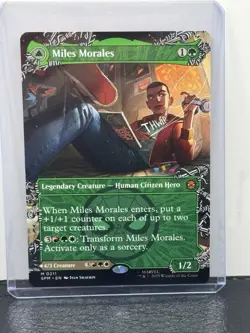 Miles Morales (0211) (Borderless) Marvel's Spider-Man Regular MTG Magic - Image 1