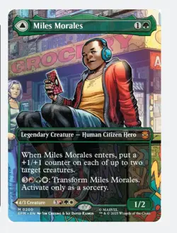 Miles MoralesUltimate Spider-Man (Borderless) MTG Marvel SPM | Hero Mythic | NM - Image 2