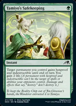 Tamiyo's Safekeeping [Kamigawa: Neon Dynasty] Foil Near Mint - Image 1