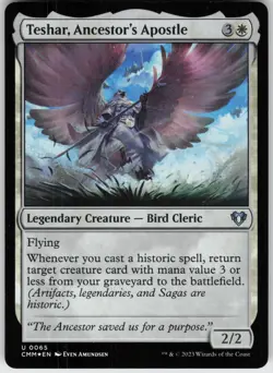 Foil Teshar, Ancestor's Apostle 65 Commander Masters U NM - Image 1