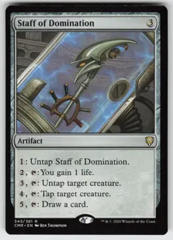 MP-01 Played Staff of Domination 343 Commander Legends R - Image 1