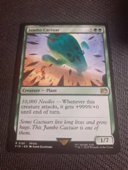 MTG ~ Jumbo Cactuar ~ Final Fantasy ~ Near Mint ~ Rare - Image 1