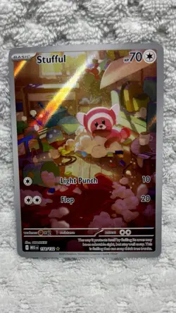 NM-Mint Stufful - 154/132 - Illustration Rare Pokemon Mega Evolution - Base Set - Image 1