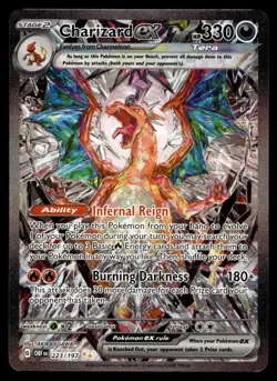 CHARIZARD EX - 223/197 Special Illustration Rare Obsidian Flames Pokemon NM - Image 1