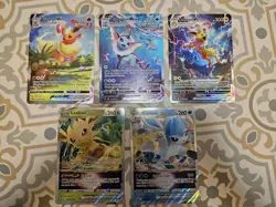 JUMBO CARDS - Pokemon Eeveelutions Jumbo Card Set Of 5 - Image 1