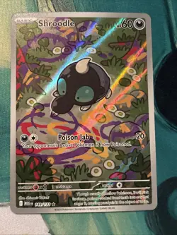 Shroodle 149/132 Illustration Rare Mega Evolution Pokemon TCG Near Mint - Image 1