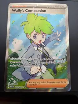 Wally's Compassion 176/132 - Pokemon Mega Evolution Full Art Ultra Rare Holo NM - Image 1