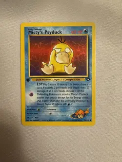 2000 Pokemon - 1st Edition Misty’s Psyduck Non-Holo - Gym Challenge 90/132 WOTC - Image 1