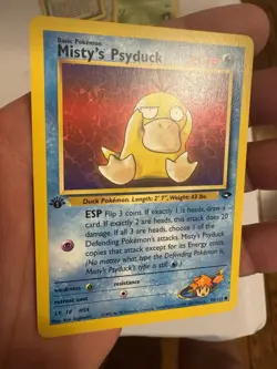 2000 Pokemon - 1st Edition Misty’s Psyduck Non-Holo - Gym Challenge 90/132 WOTC - Image 3