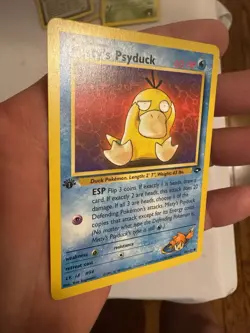 2000 Pokemon - 1st Edition Misty’s Psyduck Non-Holo - Gym Challenge 90/132 WOTC - Image 4