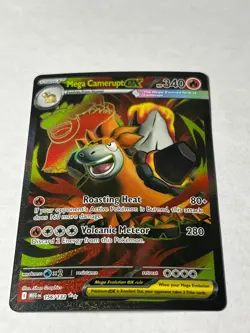 Mega Camerupt ex 156/132 Ultra Rare Mega Evolution Pokemon Near Mint - Image 1