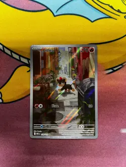 Litleo 139/132 Mega Evolution Illustration Rare Pokemon, Near Mint Condition - Image 1