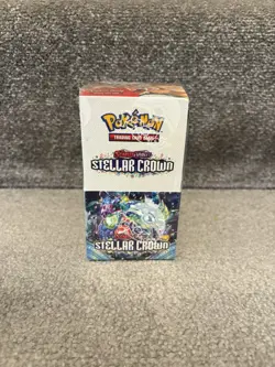Pokemon TCG Stellar Crown Half Booster Box (18 Packs) New and Sealed - Image 1