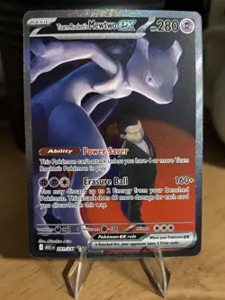 Team Rocket’s Mewtwo ex 281/217 SIR Ascended Heroes Pokemon Near Mint - Image 1