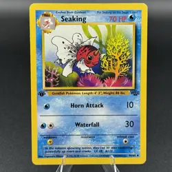 Pokemon Seaking 46/64 - NM - 1999 1st Edition Jungle - Uncommon - Image 1