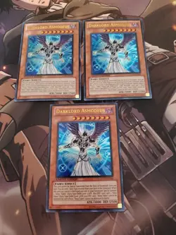 Yugioh - Darklord Asmodeus LC02-EN004 NM Limited Ultra Rare x3 - Image 1