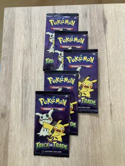 Pokemon Trick Or Trade Booster Pack - 5 x Halloween Trick Or Treat Cards in pack - Image 1