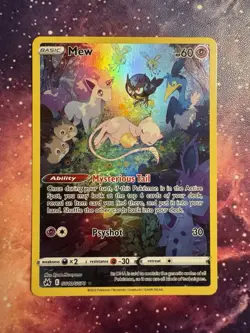 Pokemon Mew TCG Ultra Rare Holo Card Crown Zenith: Galarian Gallery #GG10/GG70 - Image 1