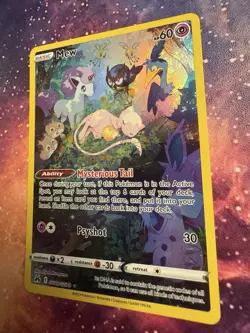 Pokemon Mew TCG Ultra Rare Holo Card Crown Zenith: Galarian Gallery #GG10/GG70 - Image 4